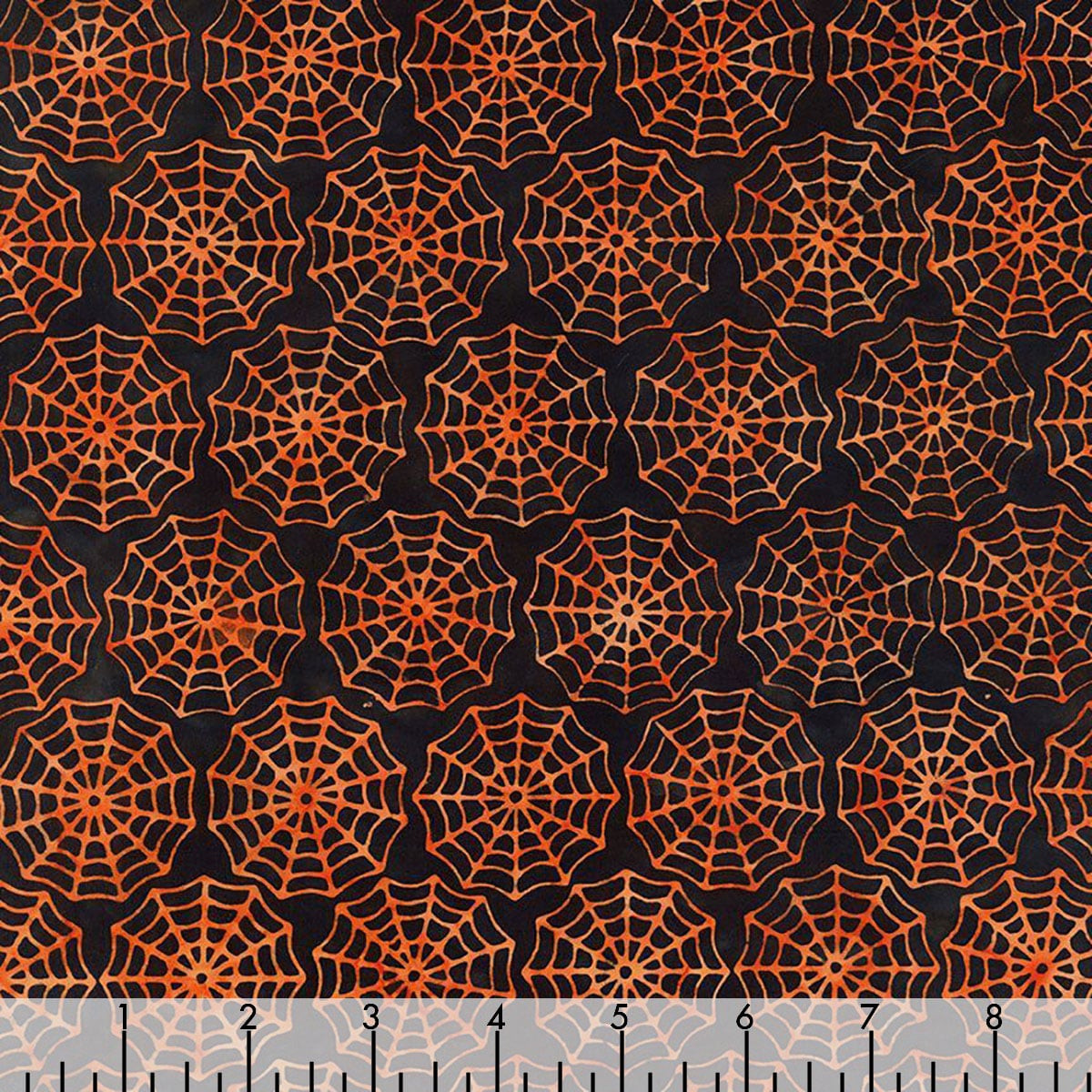 Timeless Treasures Fabrics Tonga Batiks Haunted Halloween Spider